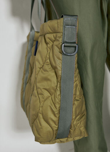 Comme des Garçons Homme 퀼팅 토트백 그린 cdh0154015