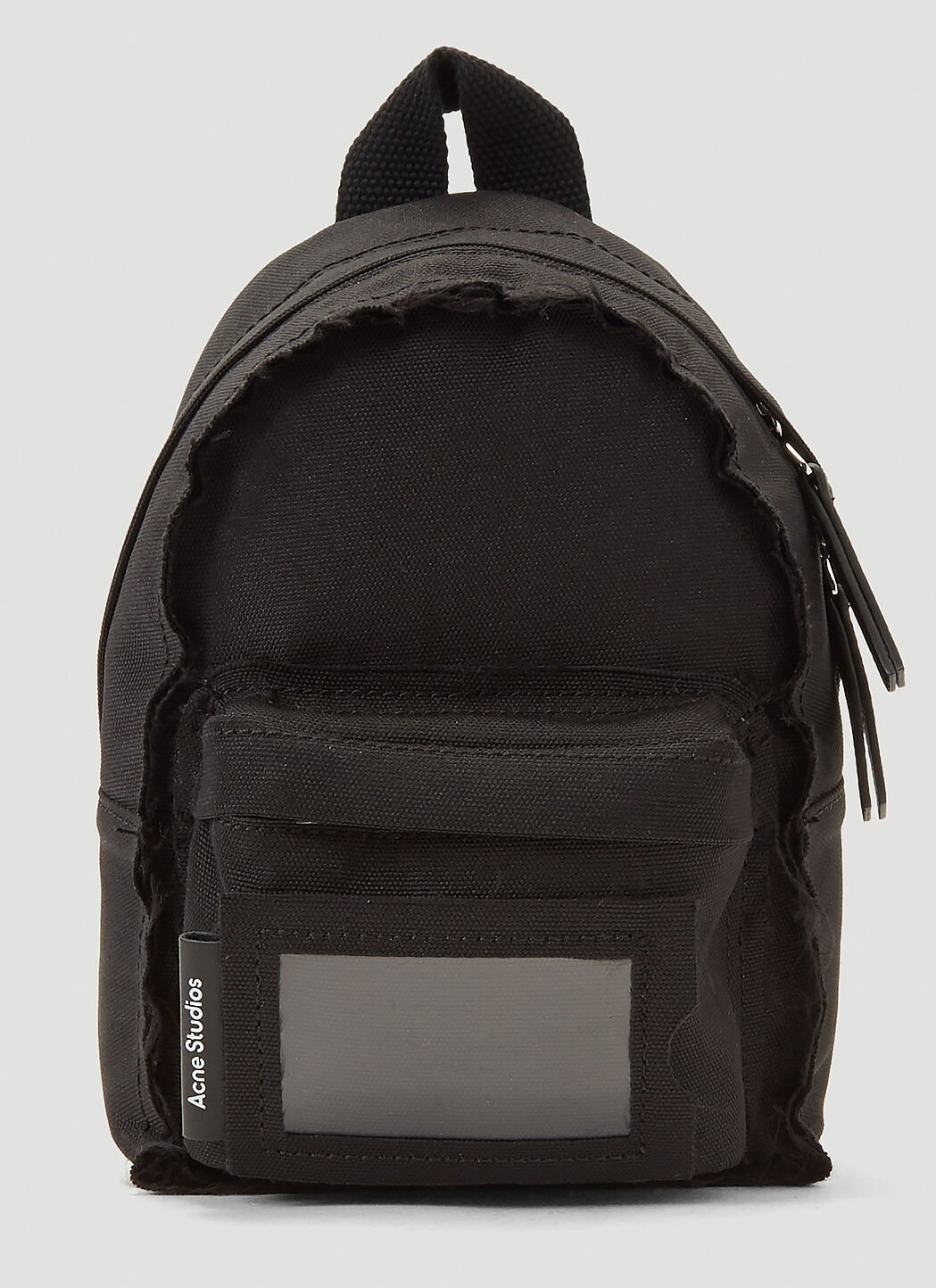 Acne Studios Mini Raw Edged Backpack in Black LN CC