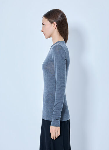 LN-CC® - RÓHE: Fine Merino Long Sleeve - Grey RÓHE Fine Merino Long Sleeve Grey roe0265001