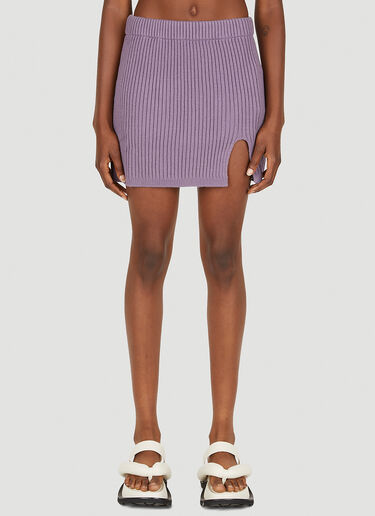 TheOpen Product Knit Mini Skirt Purple top0249004
