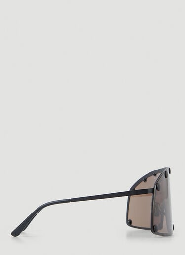 Rick Owens 페르포르마 실딩 선글라스 블랙 ris0355001