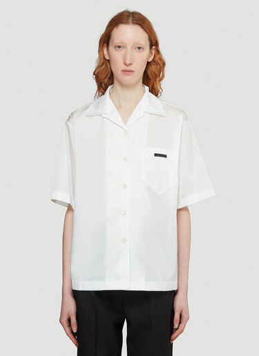 Prada Short-Sleeved Shirt White pra0243061