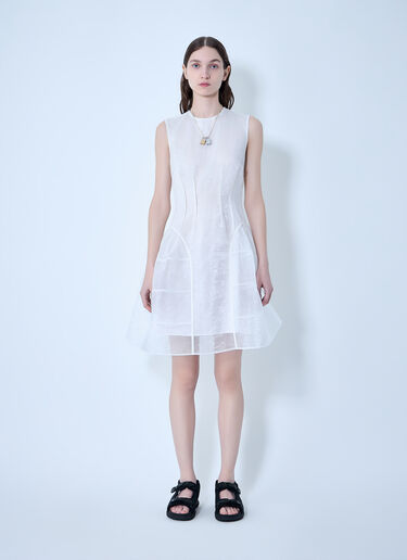 Cecilie Bahnsen Claudie Fitted Dress White cec0263008