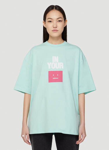 Acne Studios In Your Face T恤 浅蓝色 acn0247002