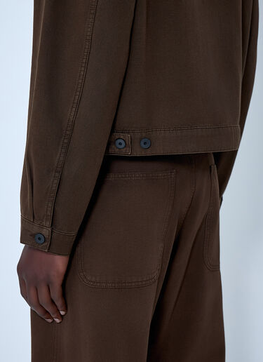 Lemaire Cotton Twill Jacket Brown lem0164007
