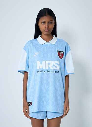 Nike x Martine Rose ロゴモチーフポロシャツ ブルー nik0362105