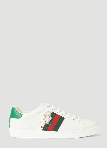 Gucci 刺绣 Ace 运动鞋 白 guc0241085