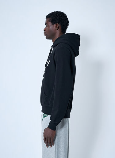 Noah Logo Motif Hooded Sweatshirt Black noa0160017