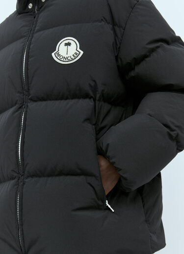 Moncler x Palm Angels 로드마르 쇼트 다운 재킷 블랙 mpa0155001