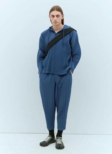 Monthly Colors: December Hooded Sweatshirt Homme Plissé Issey Miyake Monthly Colors: December Hooded Sweatshirt Blue hmp0155006