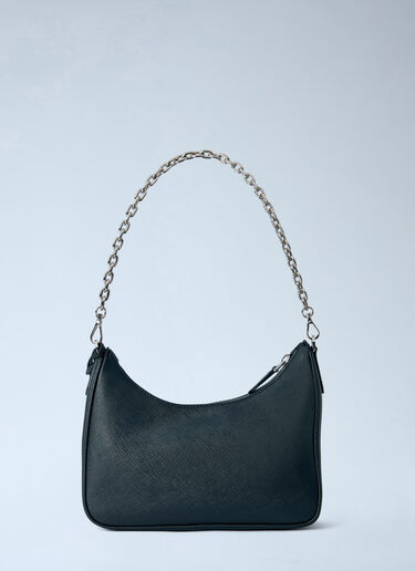 LN-CC® - Prada: Re-Edition 2005 Saffiano Shoulder Bag - Black Prada Re-Edition 2005 Saffiano Shoulder Bag Black pra0265010