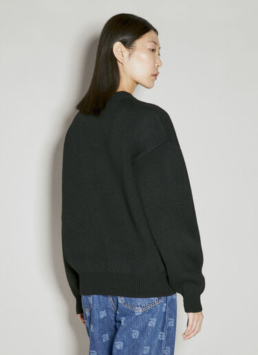 Alexander Wang Debossed Logo Sweater Black awg0254007