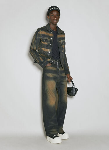 Rick Owens DRKSHDW Stained Denim Jeans Black drk0154002