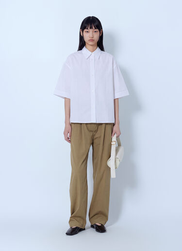 LN-CC® - Studio Nicholson: Sperro Double Pleat Pants - Khaki Studio Nicholson Sperro Double Pleat Pants Khaki stn0265007