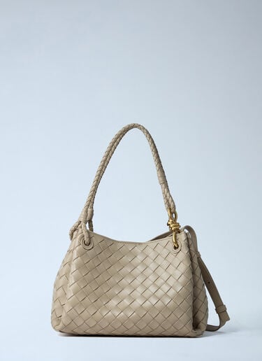Medium Parachute Shoulder Bag Bottega Veneta Medium Parachute Shoulder Bag Ecru bov0261051