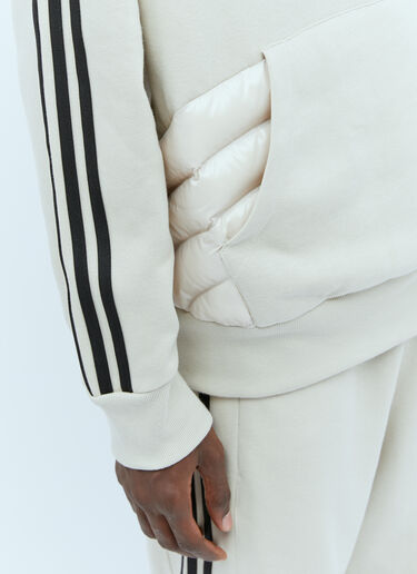 Moncler x adidas Originals Logo Applique Hooded Sweatshirt Beige mad0354004