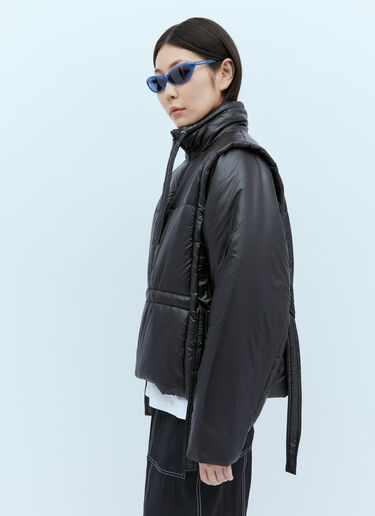 シャイニーキルトベストジャケット GANNI シャイニーキルトベストジャケット ブラック gan0254004