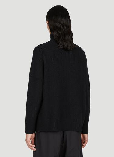 OAMC Peak High-Neck Knit Sweater Black oam0154008