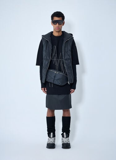 Moncler x Rick Owens Geocamo Flight Quilted Hooded Gilet Black mcs0363007