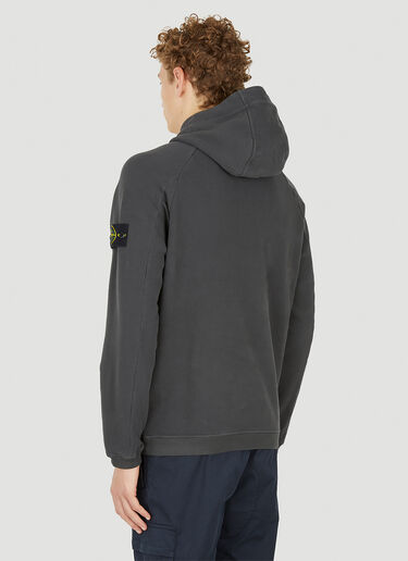 Stone Island Compass Patch Hooded Sweatshirt Grey sto0150130