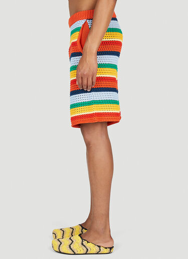 Marni x No Vacancy Stripe Knit Shorts Multicolour mvy0153006