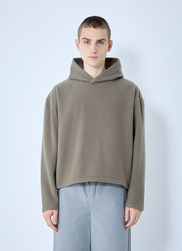 RIER Fleece Hooded Sweatshirt Beige rrr0160009