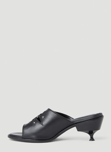 Kiko Kostadinov Star Kitten Heel Sandals Black kko0252022