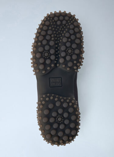 LN-CC® - Miu Miu: Bubble Technical Fabric And Suede Sneakers - Brown Miu Miu Bubble Technical Fabric And Suede Sneakers Brown miu0266057