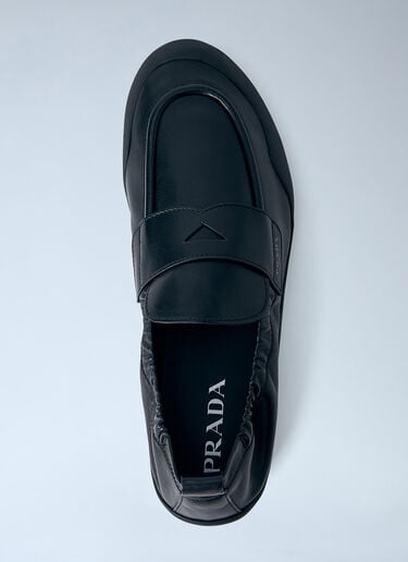 LN-CC® - Prada: Leather Slip-On Loafers - Black Prada Leather Slip-On Loafers Black pra0166015