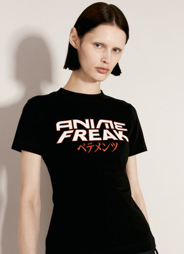 VETEMENTS Anime Freak Fitted T-Shirt Black vet0255014