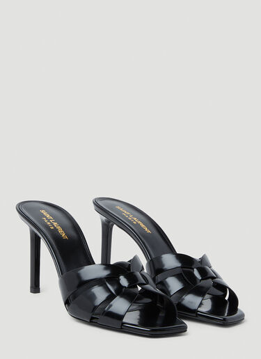 Tribute High Heel Mules Saint Laurent Tribute High Heel Mules Black sla0253054