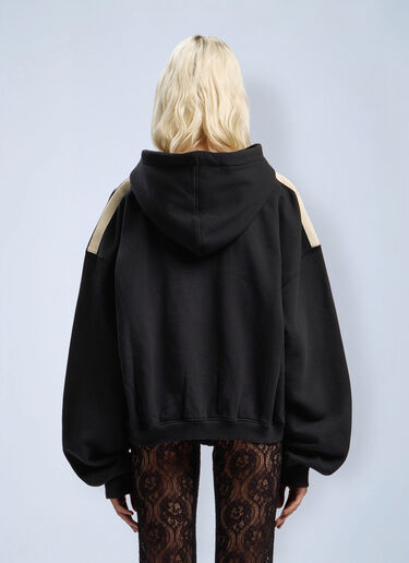 Curved Logo Track Crop Hooded Sweatshirt Palm Angels Curved Logo Track Crop Hooded Sweatshirt Black pma0262077