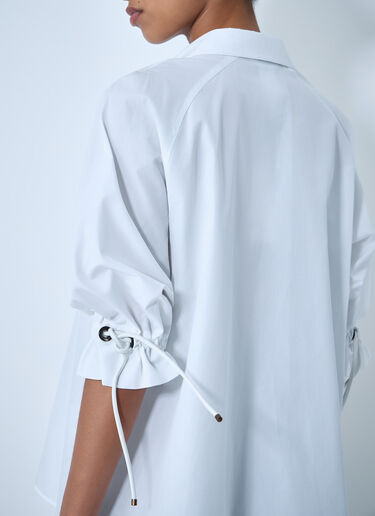 Max Mara Relaxed Poplin Tunic White max0264010
