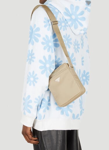 Prada Re-Nylon Messenger Crossbody Bag Beige pra0148035