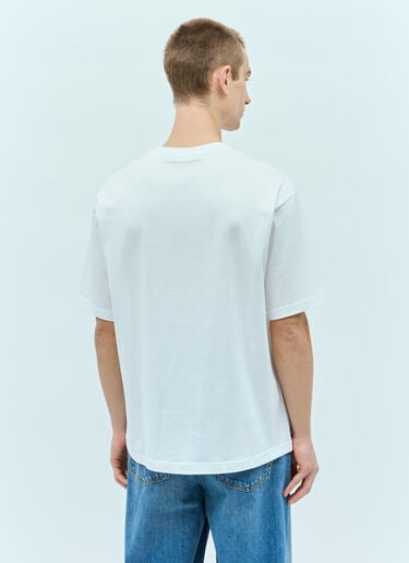 方脸徽标 T 恤 Acne Studios 方脸徽标 T 恤 白色 acn0355001