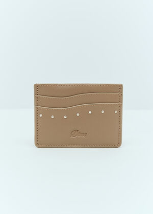 Dime Studded Cardholder Brown dmt0154029