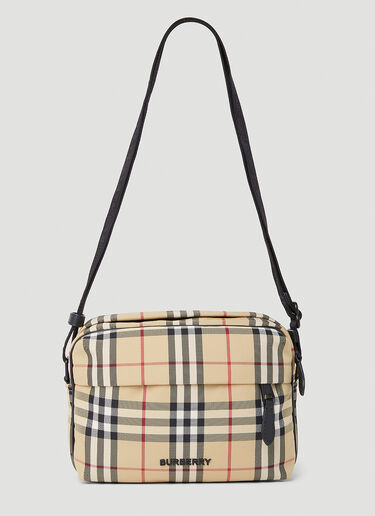 Burberry Check Crossbody Bag Beige bur0153007