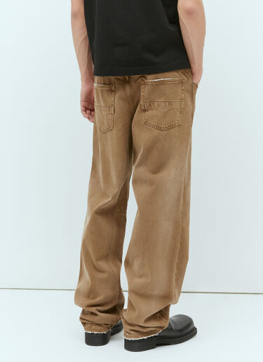 Diesel 2001 D-Macro-U Distressed Denim Jeans Brown dsl0157027