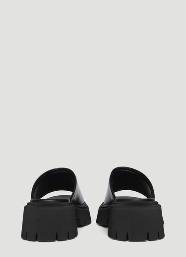 Balenciaga Tractor Backless Sandals Black bal0248074