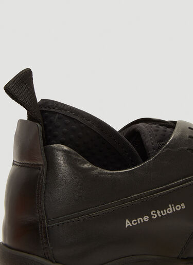 Acne Studios Rockaway Technical Leather Sneakers Black acn0136002