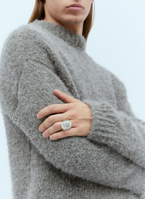 Bleue Burnham Trust Is Alive Signet Ring Silver bbm0354005