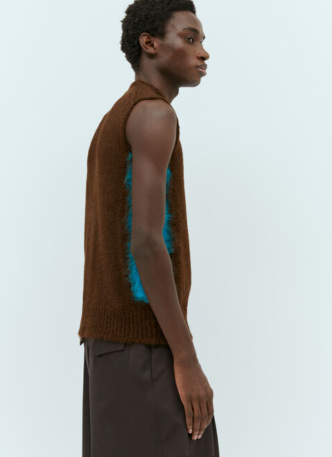 Jil Sander+ Contrast Sides Wool Gilet Black jsp0156004