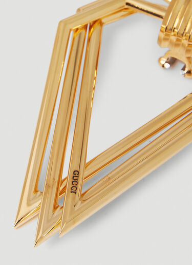 Gucci Multi Triangle Earrings Gold guc0251005