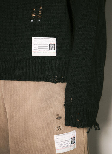 Maison Mihara Yasuhiro 小鸭针织毛衣 黑色 mmy0158006