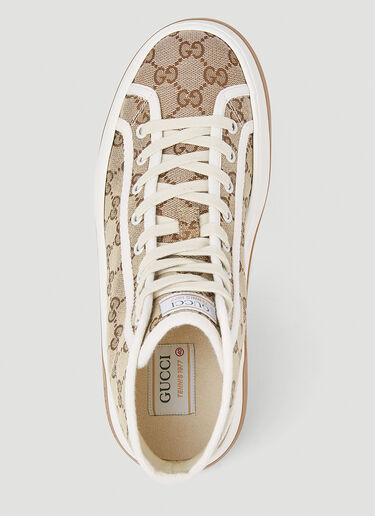 Gucci GG Canvas High Top Sneakers Beige guc0253130