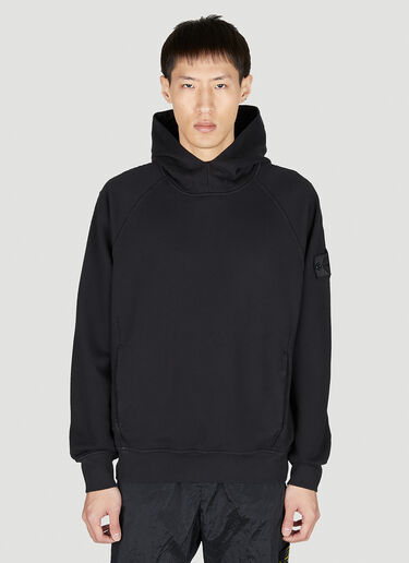 Stone Island Shadow Project 컴퍼스 패치 후드 스웨트셔츠 블랙 shd0152011