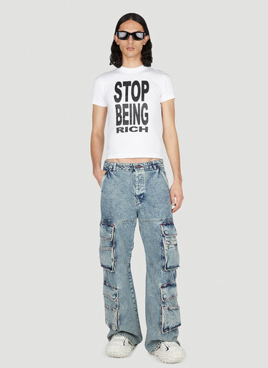 Slogan T-Shirt VETEMENTS Slogan T-Shirt White vet0151008
