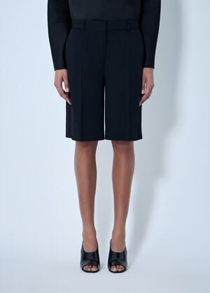 TOTEME Tailored Bermuda Shorts Black tot0264013