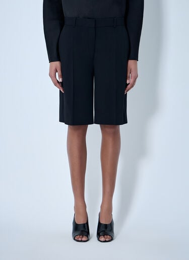 TOTEME Tailored Bermuda Shorts Black tot0264013