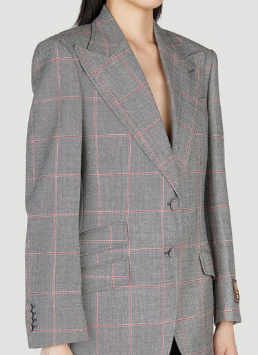 Gucci Maison De L'Amour Check Blazer Grey guc0253038